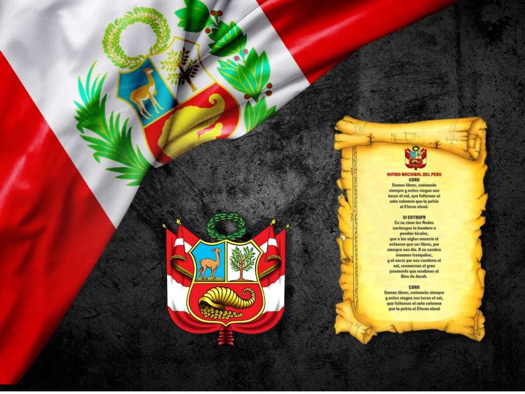 representation of the national symbols in Peru