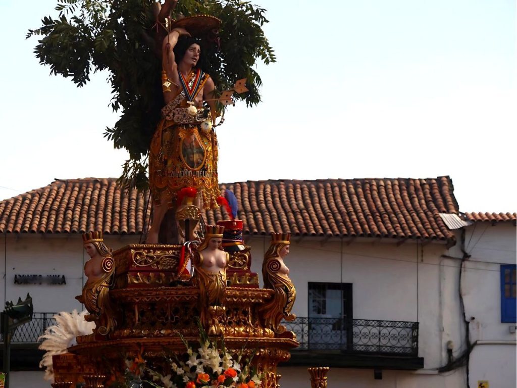 route from San Sebastián to the Plaza de Armas