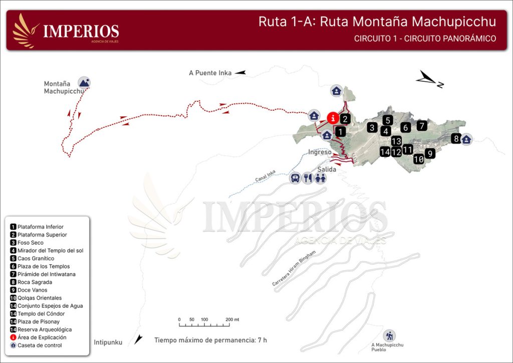 ruta por la montaña machupicchu