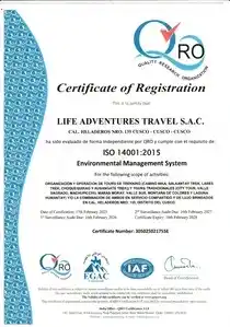 14001 ISO Certificate