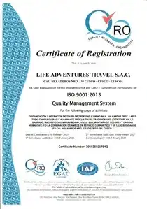 9001 ISO Certificate