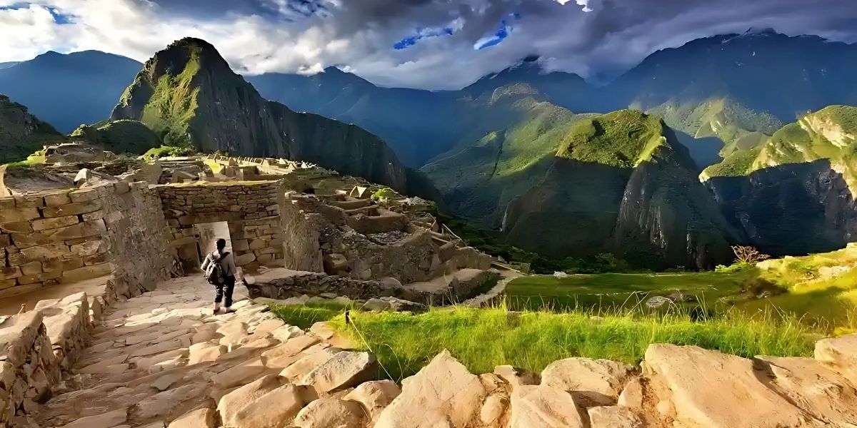 View of Machu Picchu from the Inca Trail