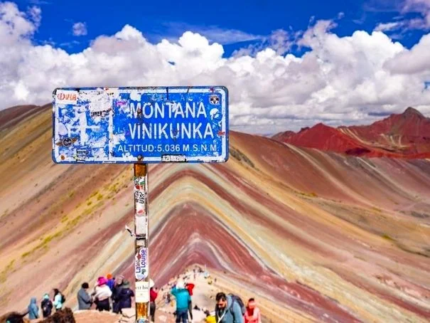viewpoint for classic photos with rainbow mountain