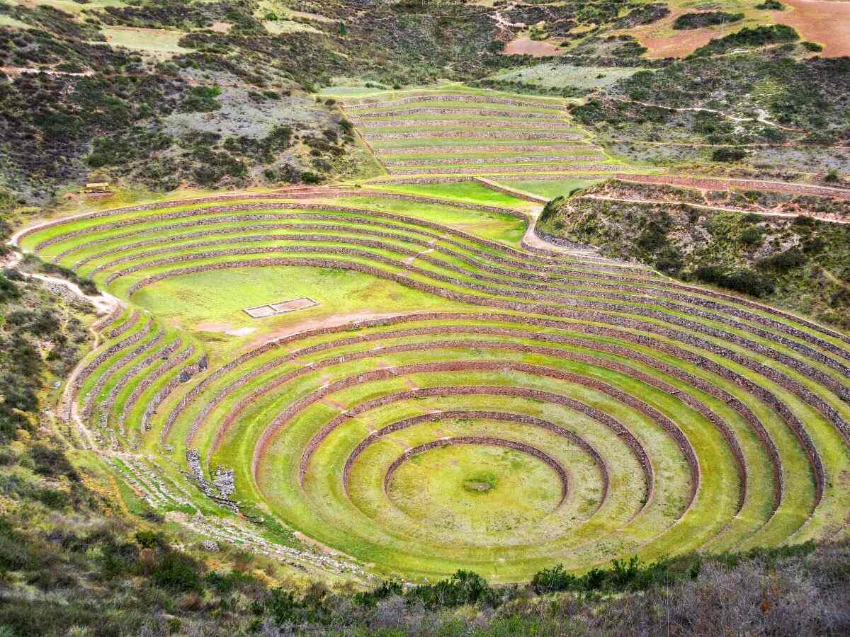 terraces of Moray in Ollantaytambo