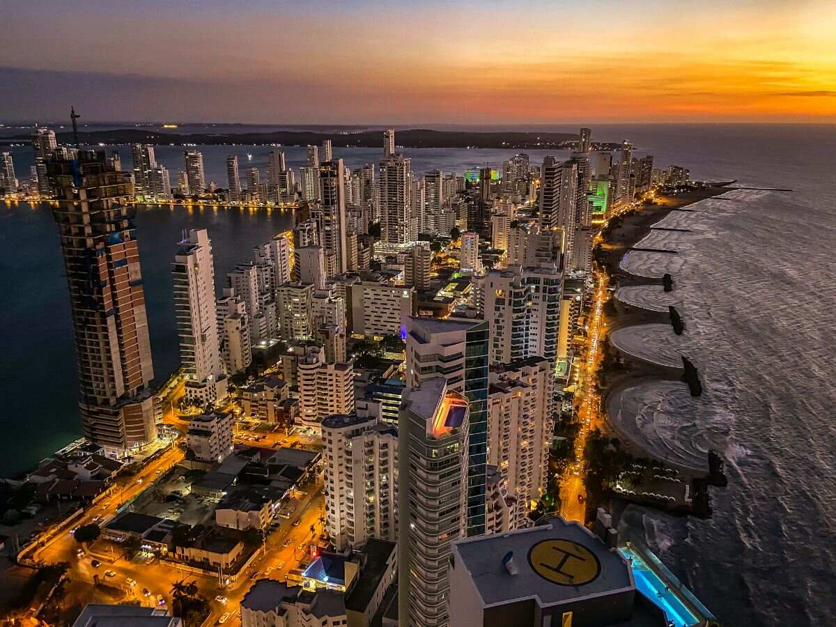 vista aerea del distrito bocagrande