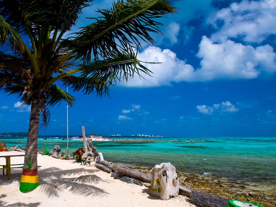 vista de la isla san andres en colombia