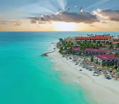 vista de las playas de aruba