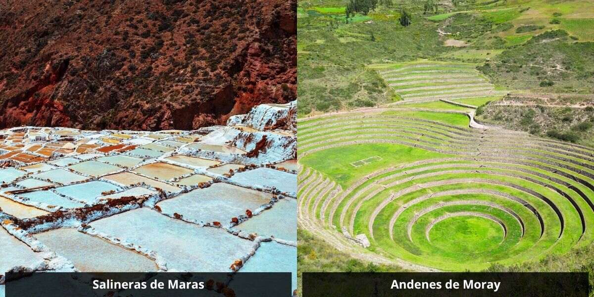 Maras salt mines and Moray terraces