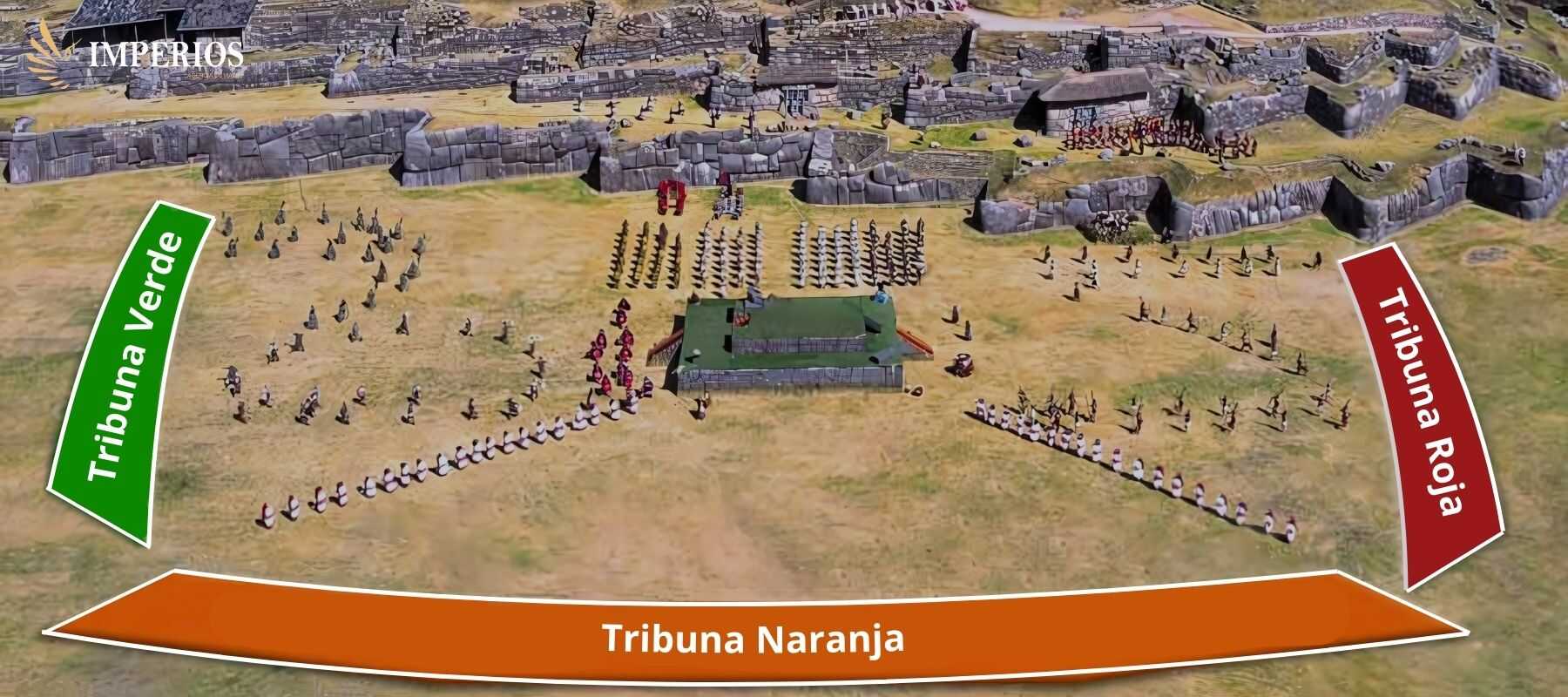 Grandstands in Sacsayhuaman - inti raymi