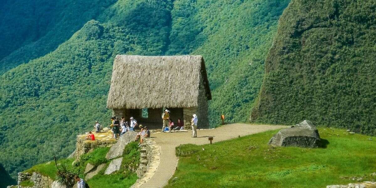 casa del guardian en la ciudad inca de machupicchu