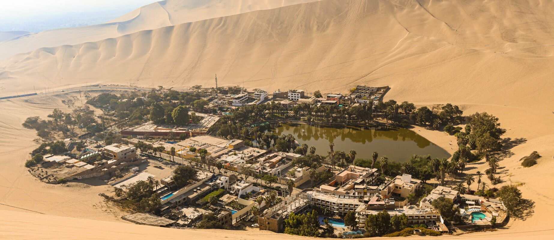 huacachina oasis in ica - peru