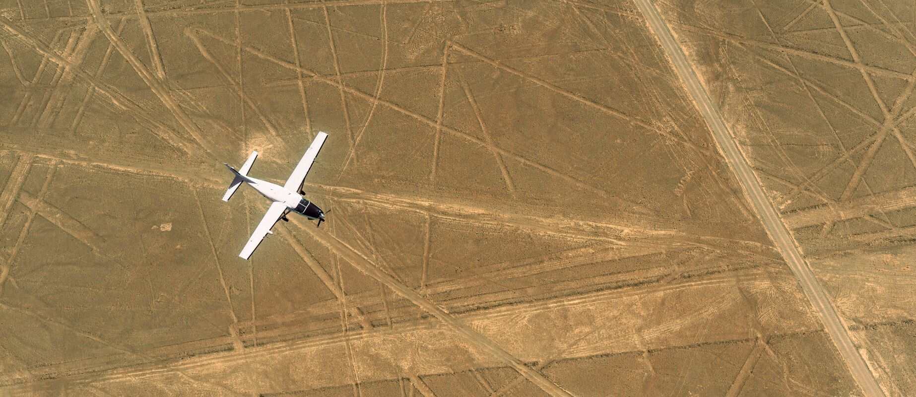vista de las lineas de nazca desde el aire