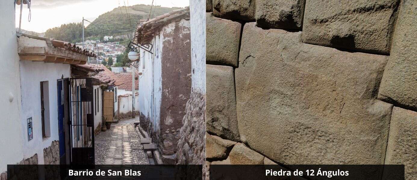 View of San Blas Street and the 12-Angled Stone
